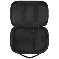 Сумка для техники Ross объемом 1 л из переработанного ПЭТ, соответствующего стандарту GRS - Heather navy