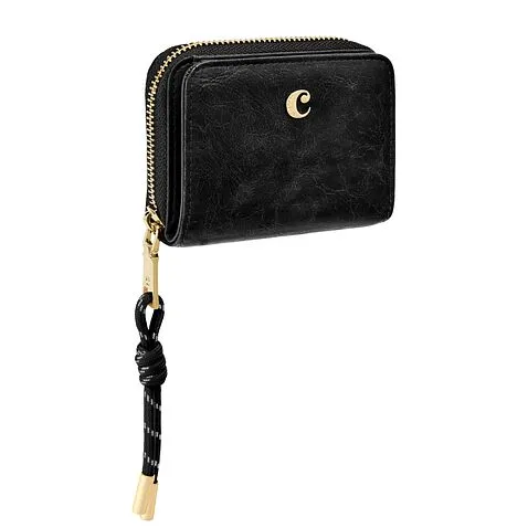 Card wallet with flap Philomène Black