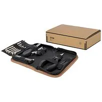 Набор инструментов Spike из переработанной пластмассы, сертифицированной по стандарту RCS, с 24 предметами и чехлом из пробко - Натуральный