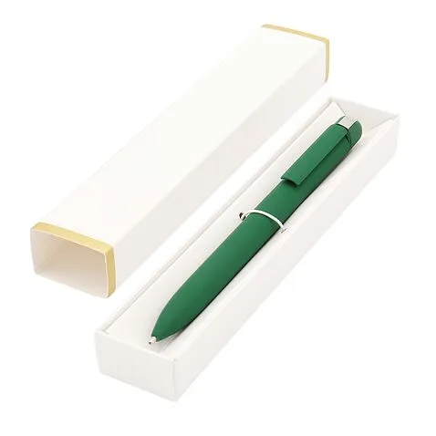 Ручка Espada в коробке Cradle белой с позолотой, темно-зеленый