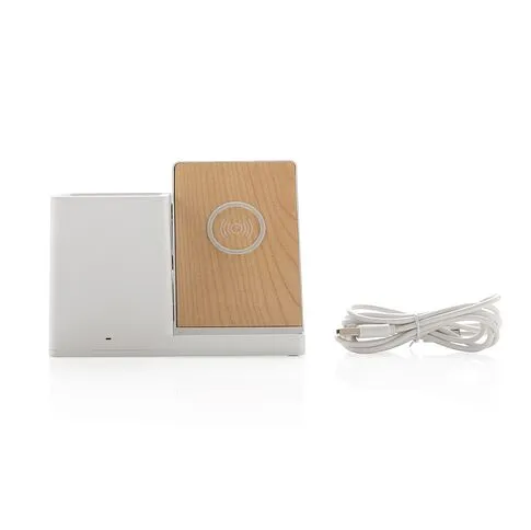 Док-станция Ontario для беспроводной зарядки с подставкой для ручек, 5W