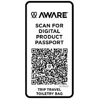 Trip Aware™ дорожная косметичка из переработанного материала 6 л - Белый