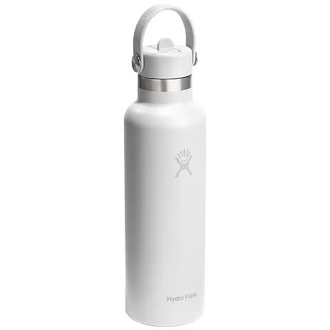 Термобутылка Hydro Flask со стандартным горлышком, 621 мл, из нержавеющей стали - Белый Термобутылка Hydro Flask со стандартным горлышком, 621 мл, из нержавеющей стали - Белый