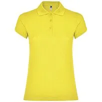 Женское поло Star с коротким рукавом - Желтый
