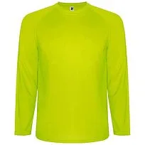 Детская спортивная футболка с длинным рукавом Montecarlo - Fluor Yellow