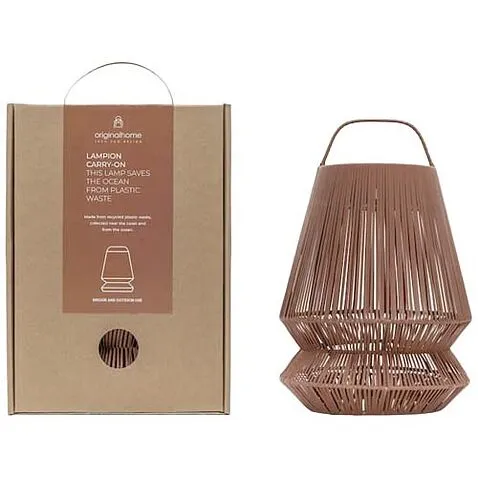 Originalhome Lampion переработанный переносной абажур - Brick red