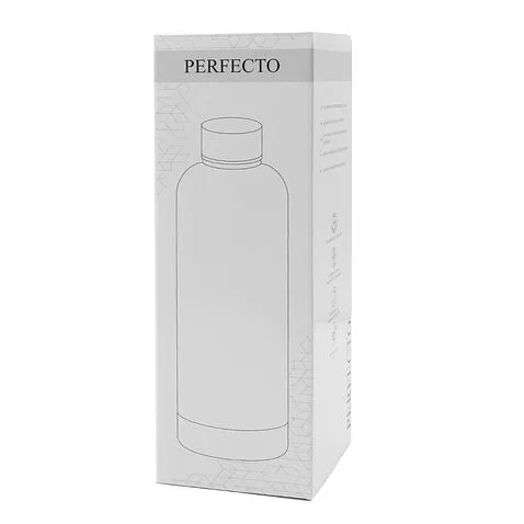 Термобутылка Perfecto софт-тач, черный.