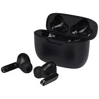 Наушники в футляре Essos 2.0 с технологией True Wireless с автоматическим подключением - сплошной черный