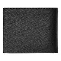 Card wallet with flap Iconic Black