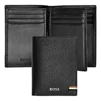 Card holder with flap Iconic Black