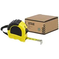 Рулетка длиной 3 метров Rule из переработанной пластмассы, сертифицированной по стандарту RCS - Желтый