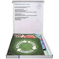 Коробка с образцами ламинированных эко-сумок - Белый