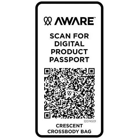 Trace сумка через плечо Aware™ плотностью 500 г/м² из переработанного материала - Белый