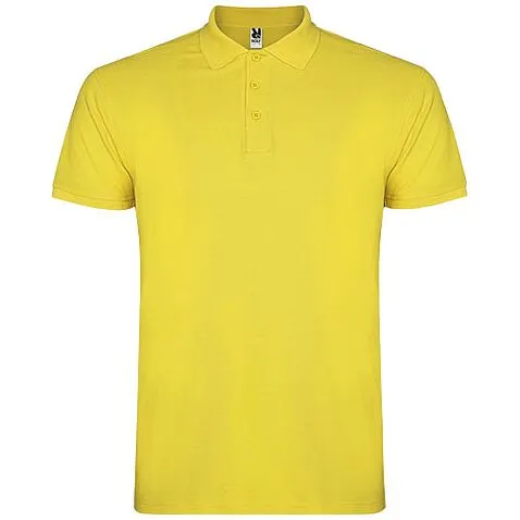 Детское поло Star с коротким рукавом - Желтый