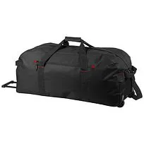 Дорожная сумка на роликах Vancouver - сплошной черный