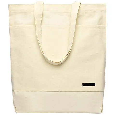 Сумка для покупок JETTA 325 г/м² с шильдом, натуральный