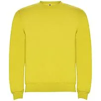 Свитер унисекс Clasica с круглым вырезом - Желтый