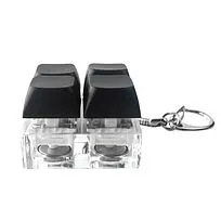Брелок Press Anti Stress с LED подсветкой (фонарик), черный