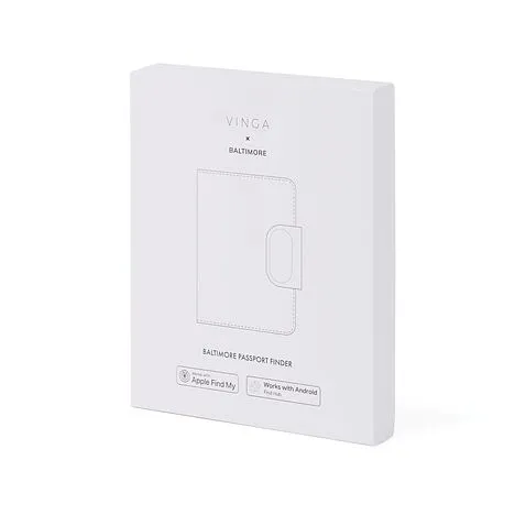 Обложка на паспорт VINGA Baltimore RCS с Bluetooth-трекером Dual