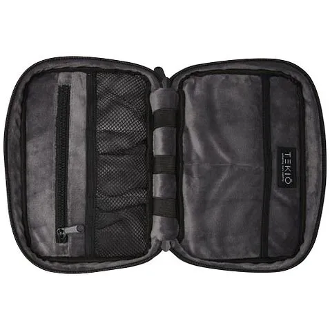 Сумка-органайзер Rise из материалов, переработанных согласно стандарту GRS   - сплошной черный