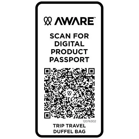 Trip Aware™ дорожная спортивная сумка из переработанного материала объемом 42 л - Белый