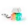 Брелок PUSH ME с LED подсветкой (фонарик), Белый