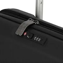 Чемодан складной Rollink FLEX LIGHT 55x40x20 см, 4 колеса, черный