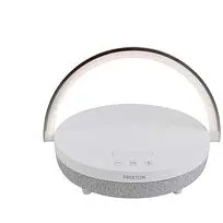 Prixton динамик Bluetooth® 4-в-1 мощностью 10 Вт со светодиодной подсветкой и базой для беспроводной зарядки - Белый