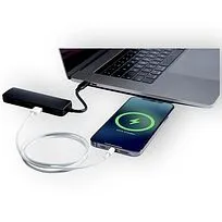 Loop RCS мультимедийный адаптер USB 2.0-3.0 из переработанной пластмассы с портом HDMI - сплошной черный