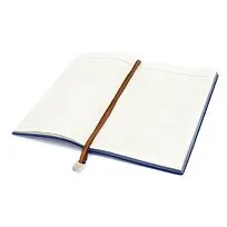 Блокнот A5 Shell в мягком переплёте c металлической биркой, синий