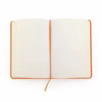Блокнот A6 CORAL в твёрдом переплёте, ОРАНЖЕВЫЙ