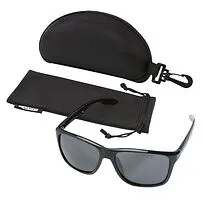 Поляризованные спортивные солнцезащитные очки Eiger с оправой из переработанного ПЭТ - сплошной черный