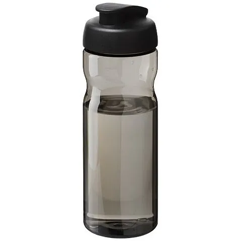 Спортивная бутылка H2O Active® Eco POP Base объемом 650 мл с откидывающейся крышкой - Charcoal