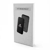 Внешний аккумулятор Stormoway, 10000 mAh с беспроводной зарядкой, черный