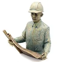 Композиция  quot;Начальник производства quot; бронза с чернением