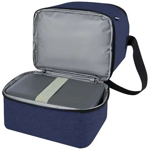 Tundra, сумка-холодильник из переработанного PET-пластика, для обеда, на 9 банок - Heather navy