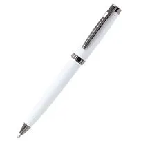 Ручка Betty в коробке Cradle чёрной с серебристым, белая