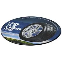Круглая резиновая подставка Brite-Mat® - сплошной черный