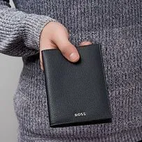 Обложка для паспорта Classic Grained Black