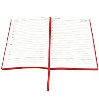 Ежедневник A5 недатированный Massimo в мягком переплёте, красный