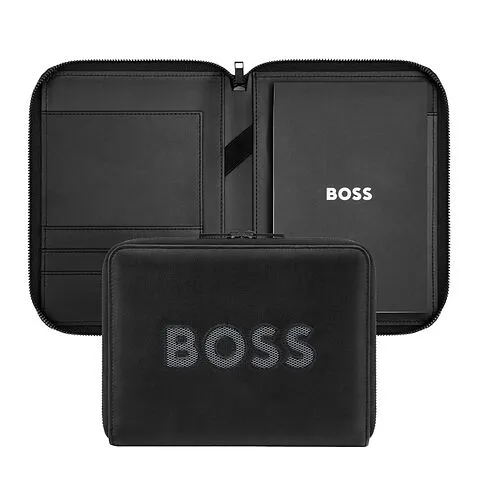 Папка для участника конференции формата А5 Boss Cut Out Black & Grey