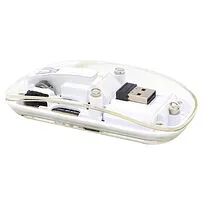 Мышь компьютерная беспроводная прозрачная Limpid, белый