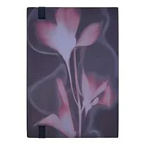 Блокнот формата А5 Holographic Flower Navy Lined