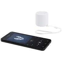Беспроводной динамик Bluetooth® Velkis из переработанной пластмассы мощностью 3 Вт - Белый