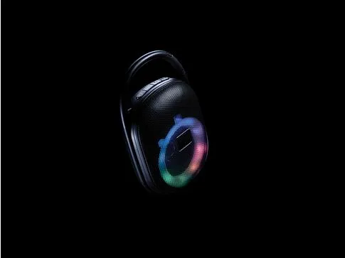 Беспроводная колонка Lightboom из переработанного пластика RCS с карабином, 5 Вт