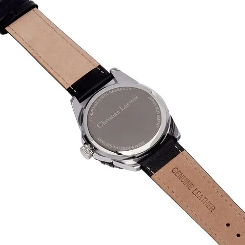 Часы с датой Sol Black & Chrome