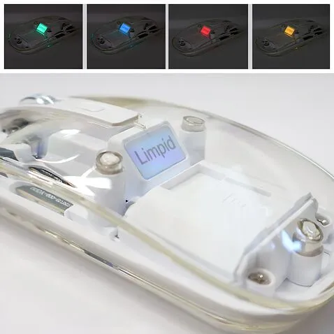 Мышь компьютерная беспроводная прозрачная Limpid, белый