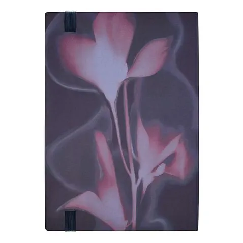 Блокнот формата А5 Holographic Flower Navy Lined