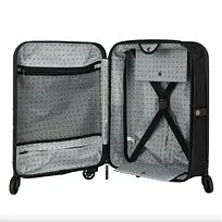 Чемодан складной Rollink FLEX LIGHT 55x40x20 см, 4 колеса, черный