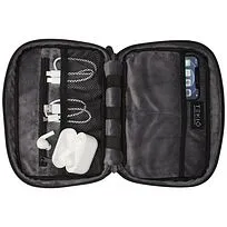 Сумка-органайзер Rise из материалов, переработанных согласно стандарту GRS   - сплошной черный